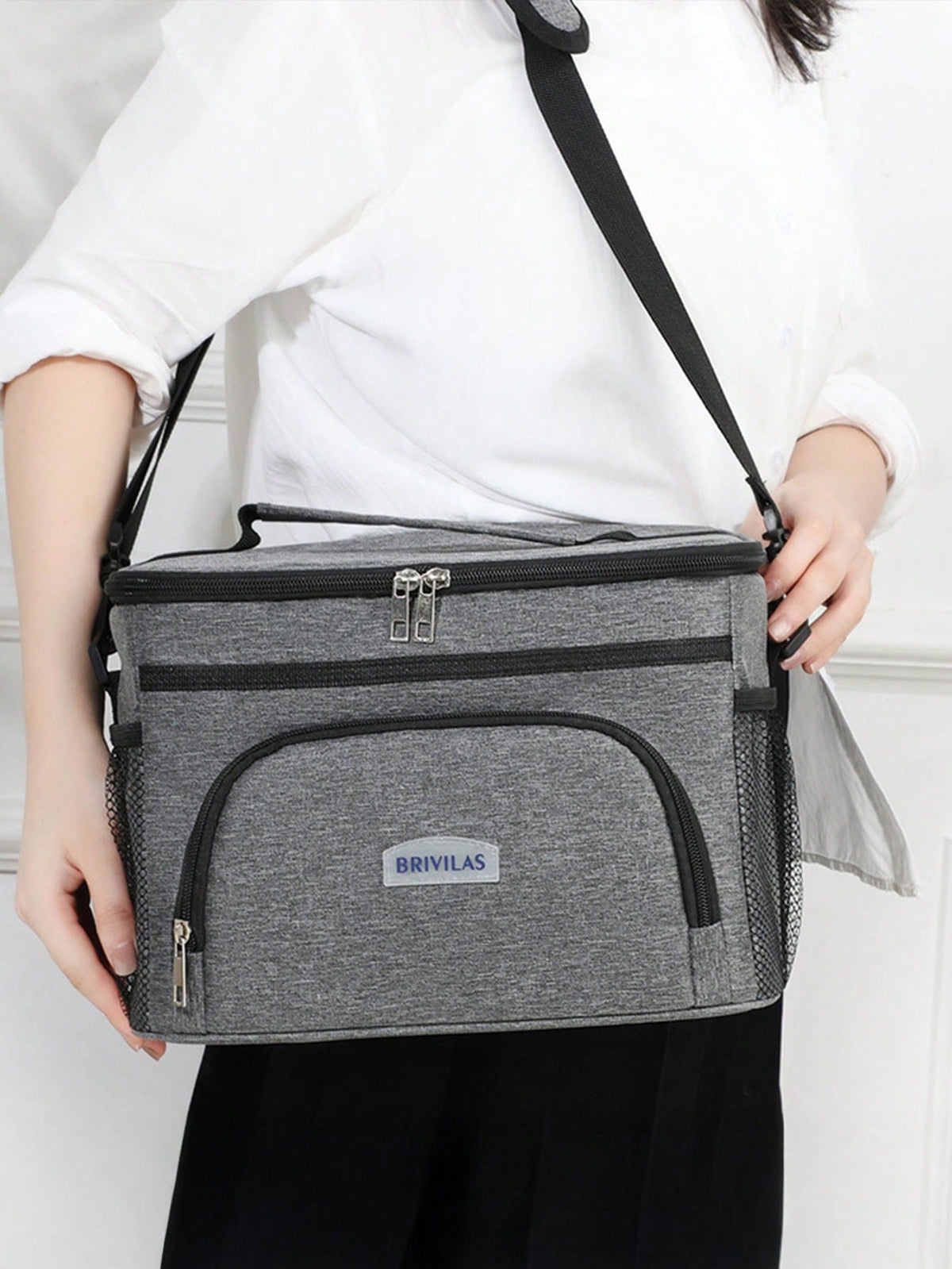 1pc Lunch Bag For Women, Large Capacity Insulated Lunch Box For Men, Student Thickened Cute Lunch Bag, Reusable Lunch Tote Bag, Portable Picnic Ice Bag For Work, Picnic, School Or Travel Lunch Box Bag