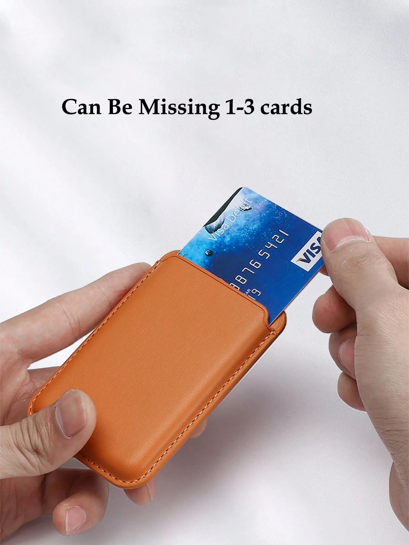 1pc Magnetic PU Leather Card Holder Case, Compatible With IPhone 16/15/14/13/12 Pro Max- Ultra Slim MagSafe Wallet Phone Case With Faux Leather Lining And Credit Card Slots- Adhesive European Style