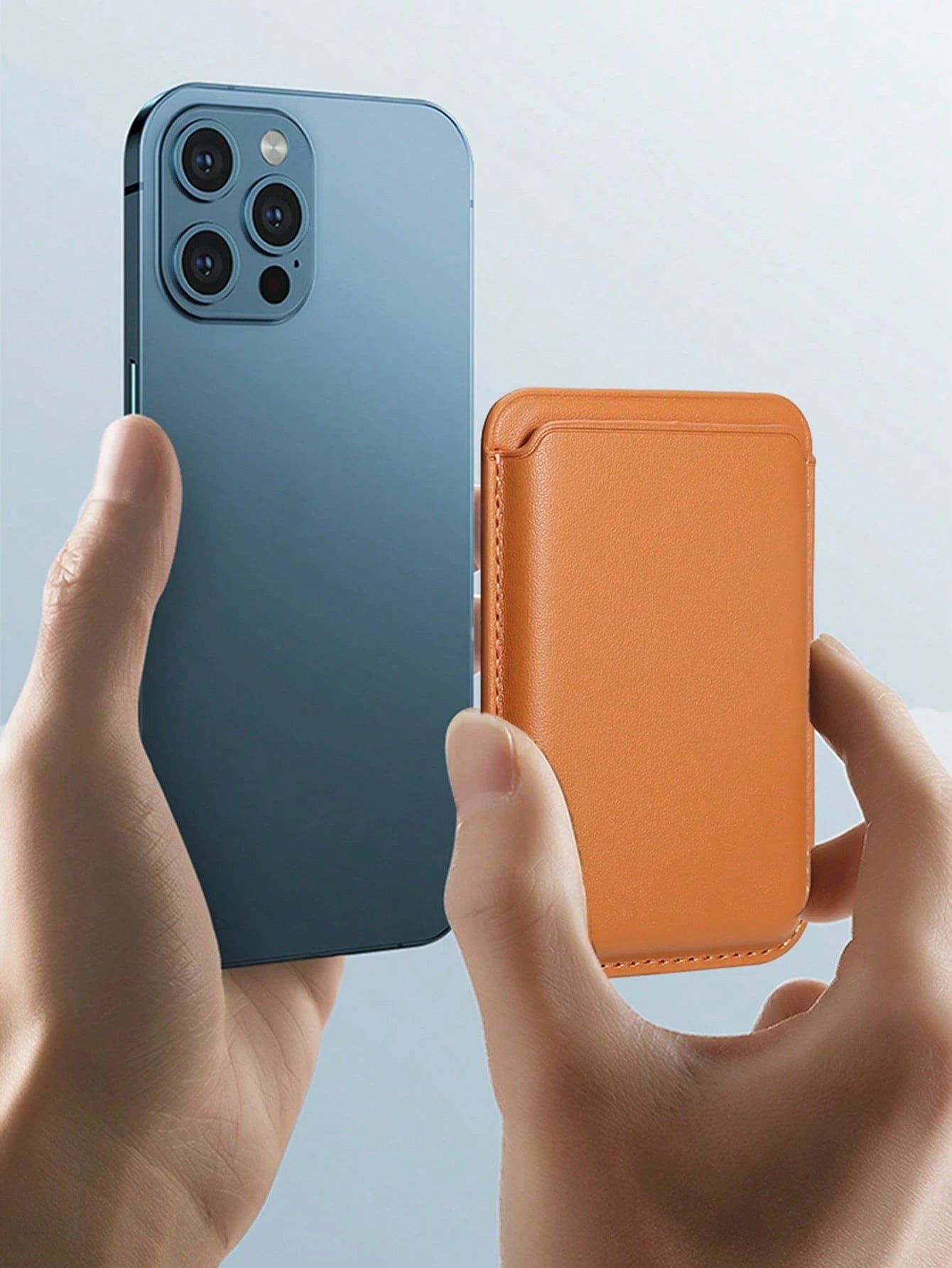 1pc Magnetic PU Leather Card Holder Case, Compatible With IPhone 16/15/14/13/12 Pro Max- Ultra Slim MagSafe Wallet Phone Case With Faux Leather Lining And Credit Card Slots- Adhesive European Style