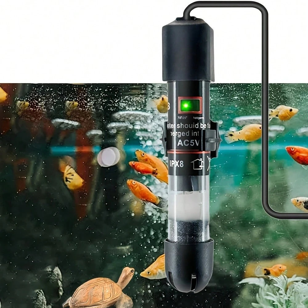1pc Mini Fish Tank Heater, Automatic Temperature Control Heating Rod For Turtles, Micro Small Aquarium Heating Rod