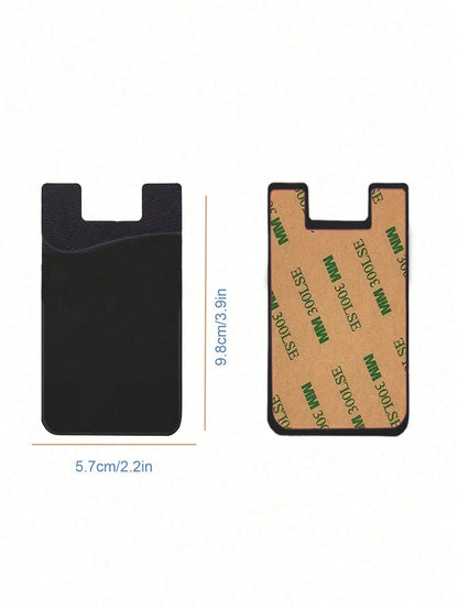1pc Minimalist Universal Adhesive Phone Back Bag Phone Back Wallet Pocket Compatible With Most Smartphones And Protective Cases Card Covers For Vacation Card Holder Wallet Business Card Holder Credit