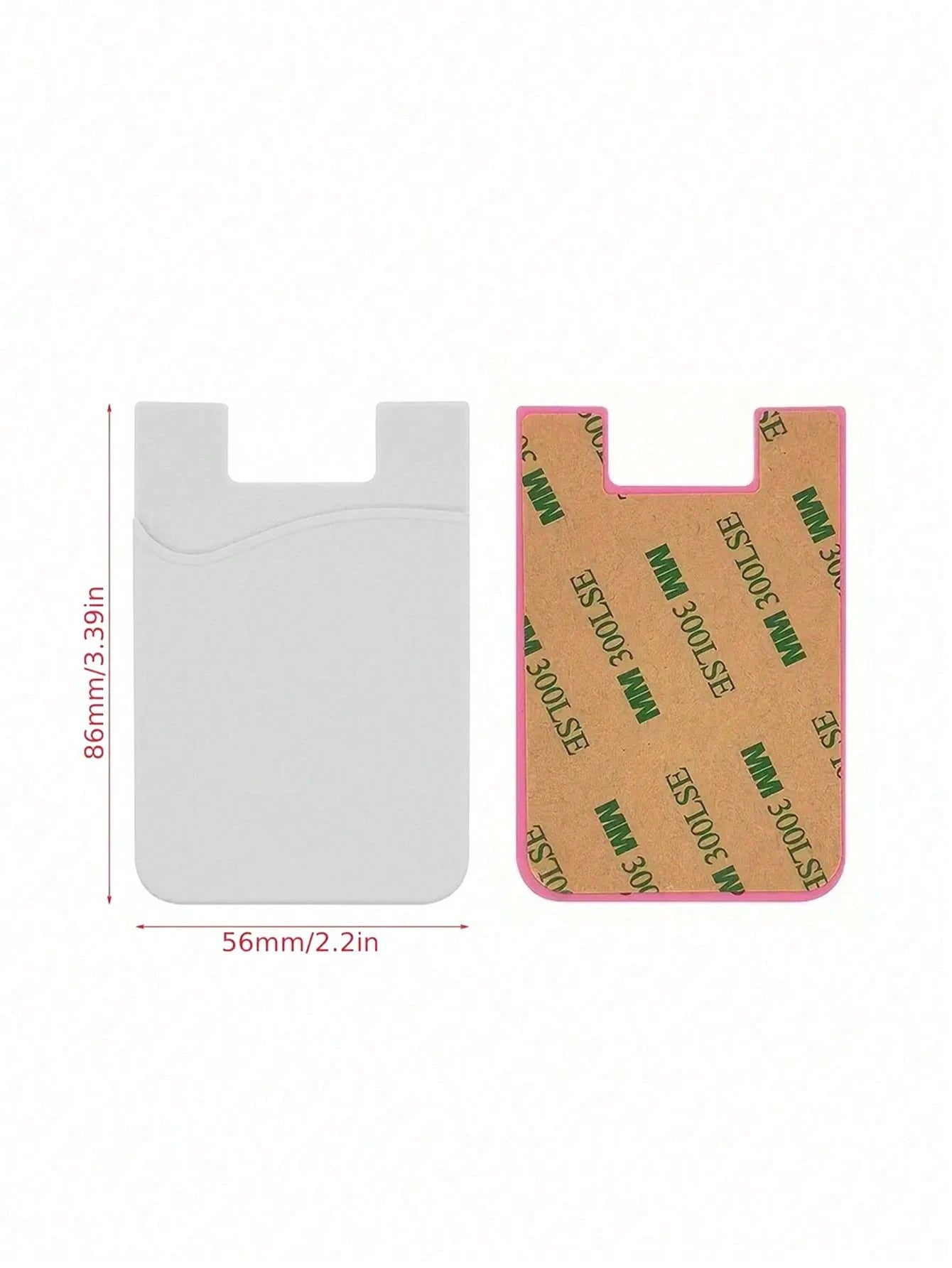 1pc Minimalist Universal Adhesive Phone Back Bag Phone Back Wallet Pocket Compatible With Most Smartphones And Protective Cases Card Covers For Vacation Card Holder Wallet Business Card Holder Credit