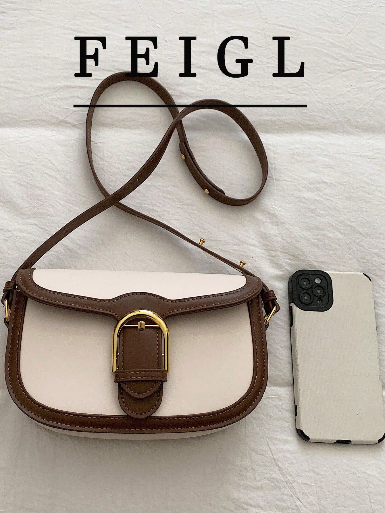 1pc New Colorblock Women's Crossbody Bag, Casual PU Saddle Bag, Designer Inspired Minimalist Versatile Shoulder Bag, Fashion Small Square Bag, Women's Wallet, Card Holder, Coin Purse, Key Pouch, Suita