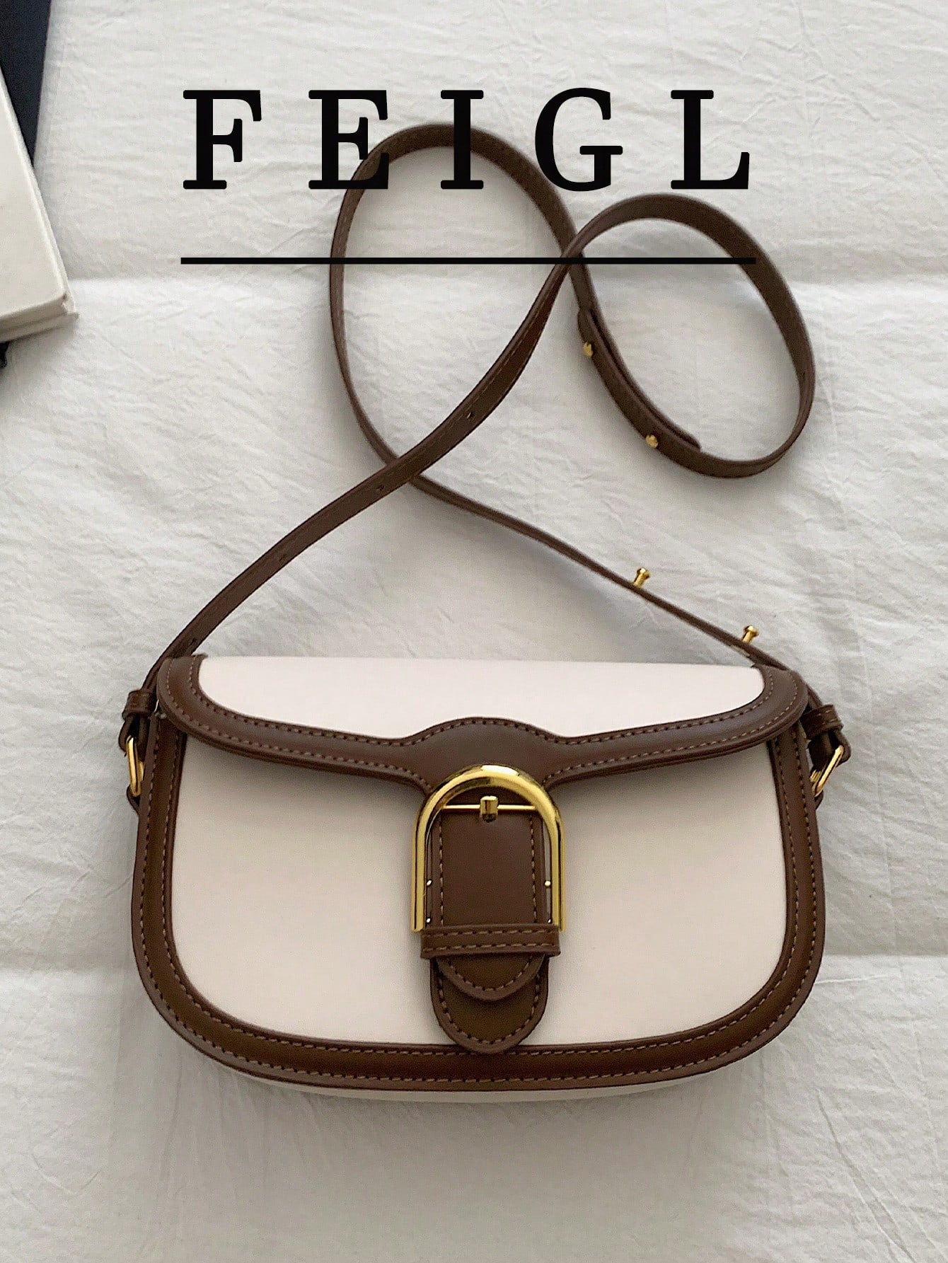 1pc New Colorblock Women's Crossbody Bag, Casual PU Saddle Bag, Designer Inspired Minimalist Versatile Shoulder Bag, Fashion Small Square Bag, Women's Wallet, Card Holder, Coin Purse, Key Pouch, Suita