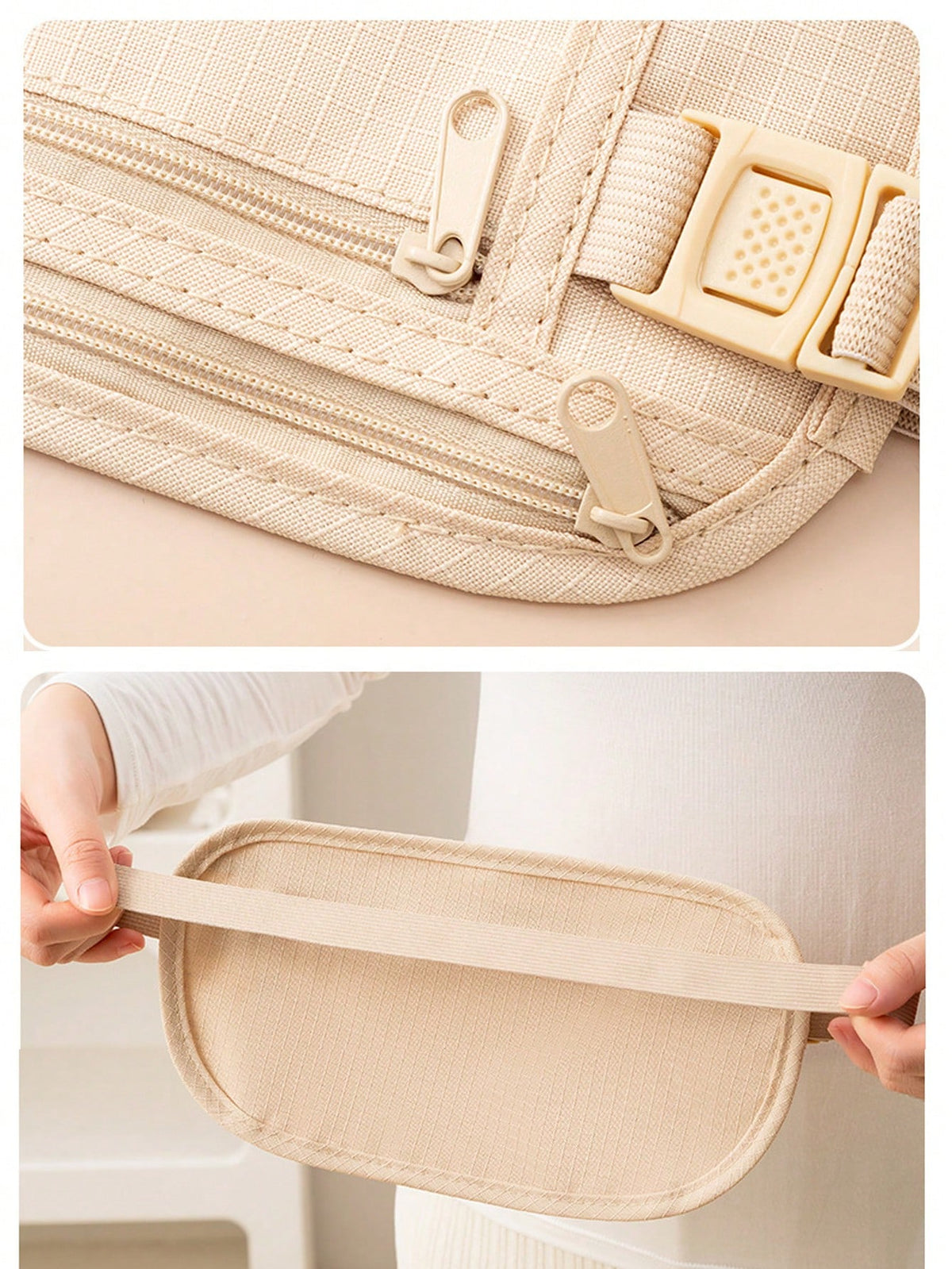 1pc New Fashion Invisible Travel Belt Bag, High-End Close Fitting Anti-Theft Waist Bag, Ultra-Thin Sports Waist Bag, Suitable For Daily Sports