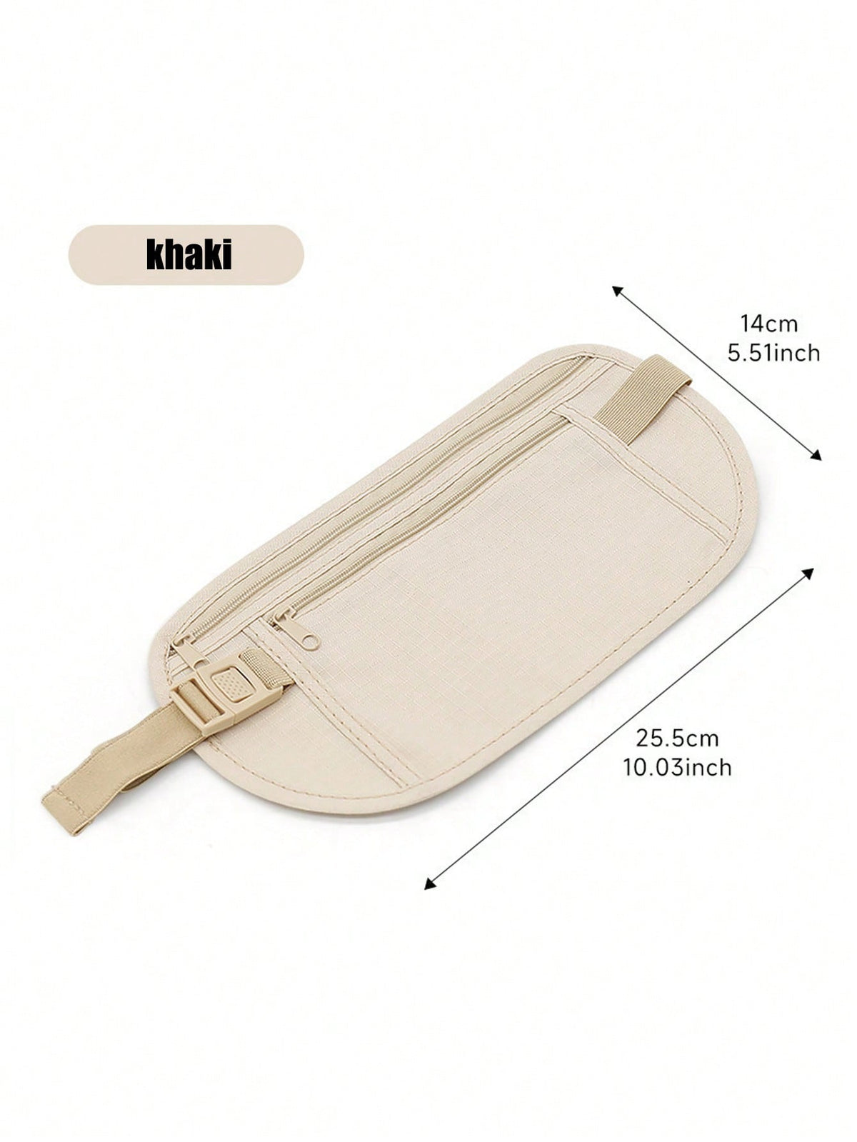 1pc New Fashion Invisible Travel Belt Bag, High-End Close Fitting Anti-Theft Waist Bag, Ultra-Thin Sports Waist Bag, Suitable For Daily Sports