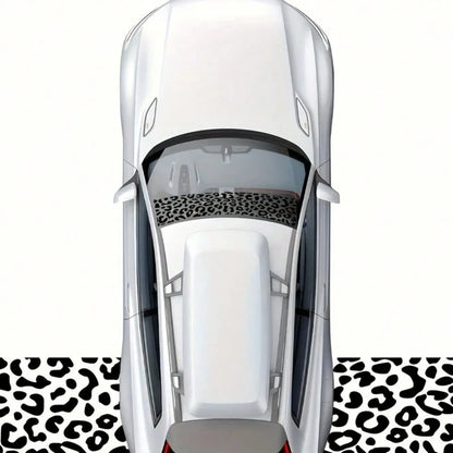 1pc Of High-Quality Leopard Print Vinyl Sticker- Waterproof Windshield Sticker, Suitable For Windows, Laptops, Etc.- Easy To Apply And Remove