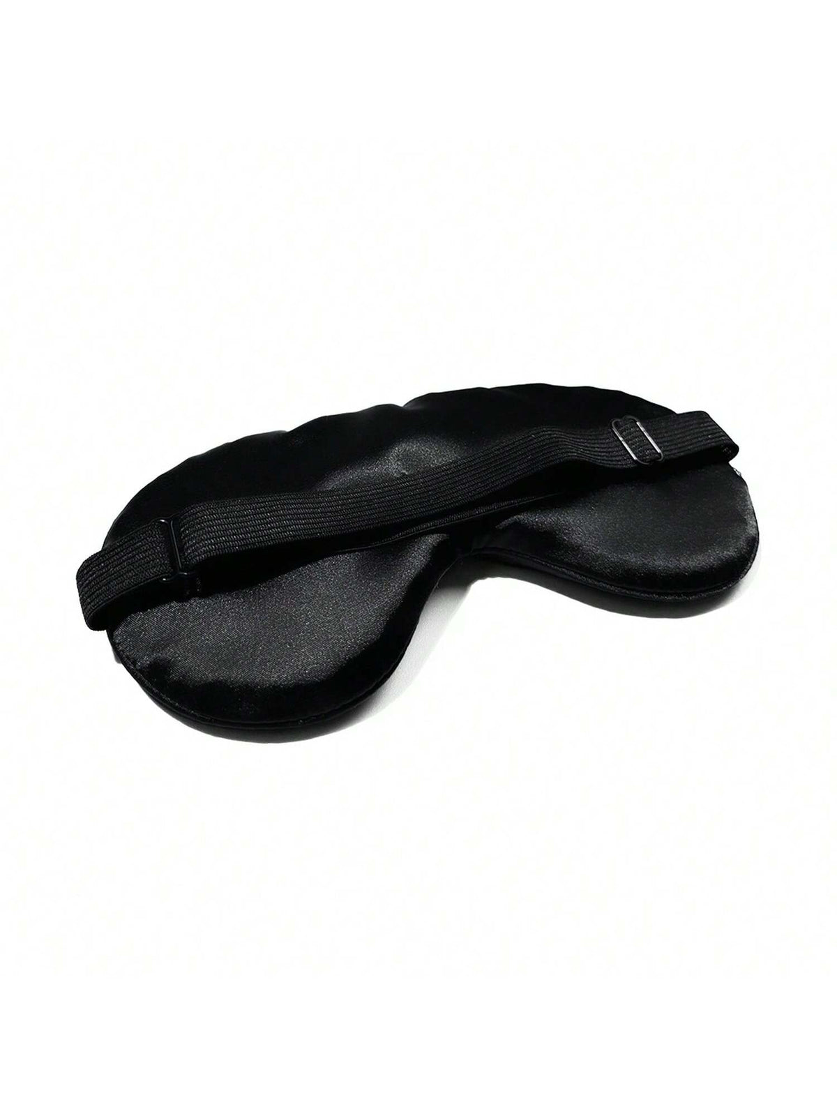 1pc Pink+Black Good Night Embroidered Logo Soft Polyester Satin Sleep Mask, Light-Blocking Nap Eye Mask For Office, Travel, Home, Eye Protection, Fatigue Relief, Birthday Gift For Best Friend, Girlfri