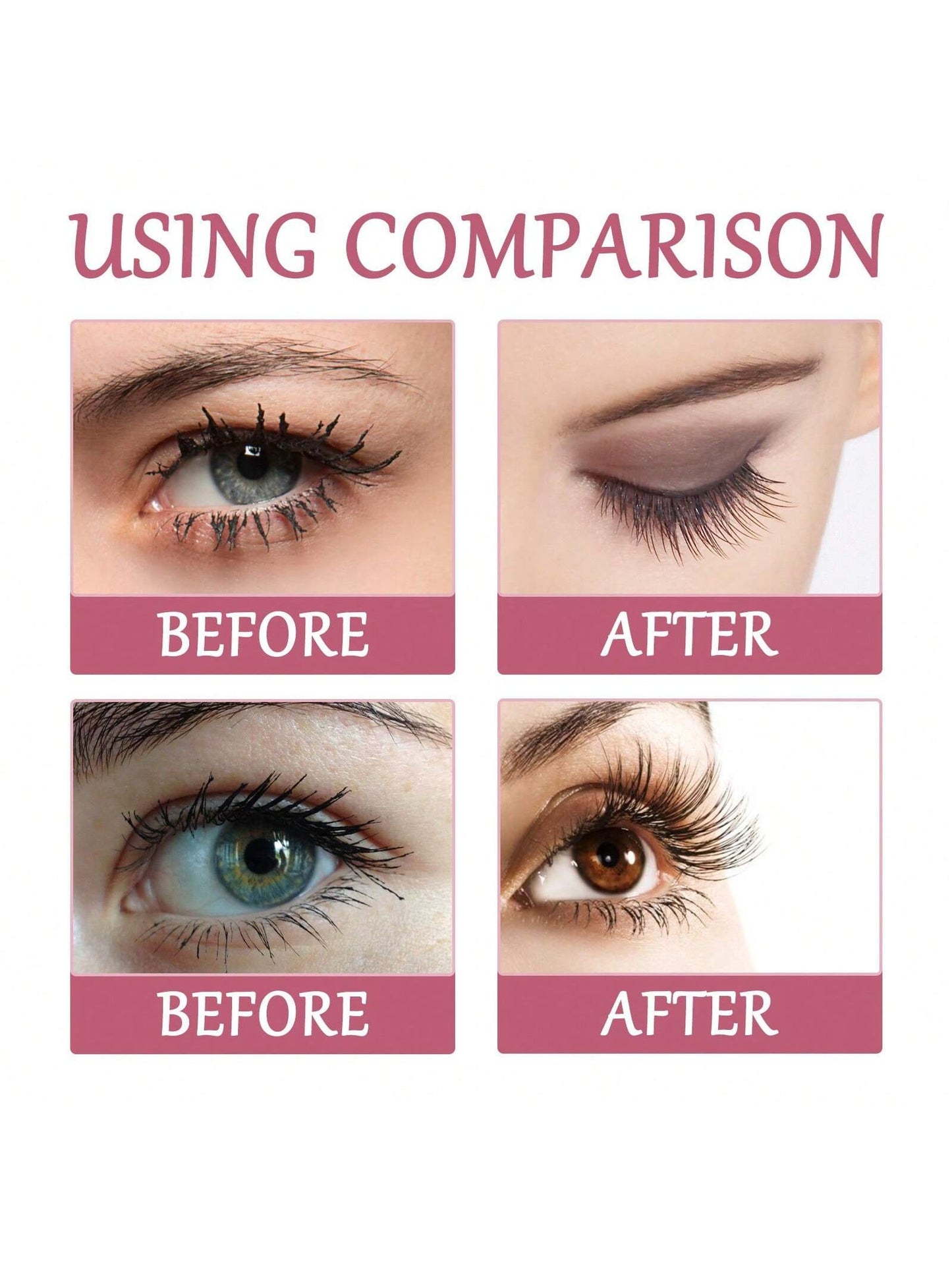 1pc Pink Stainless Steel Dense Tooth Eyelash Comb Brush, Portable Eyelash Curling Assistant Tool, Eye Makeup Tool, False Eyelash Grooming Tool
