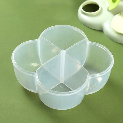 1pc Portable Rotary Milk Powder Dispenser Box, Multi-Compartment Detachable & Easy To Clean Milk Powder Container