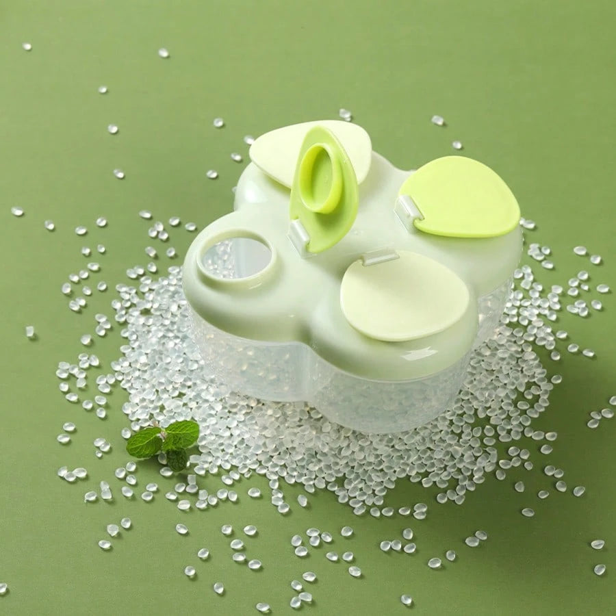 1pc Portable Rotary Milk Powder Dispenser Box, Multi-Compartment Detachable & Easy To Clean Milk Powder Container