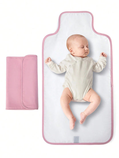 1pc Portable Waterproof Changing Pad With Wipe Pocket, Diaper Changing Mat For Infants, Removable Travel Changing Pad, Great Gift For Baby Shower, Newborn Baby Girl And Boy