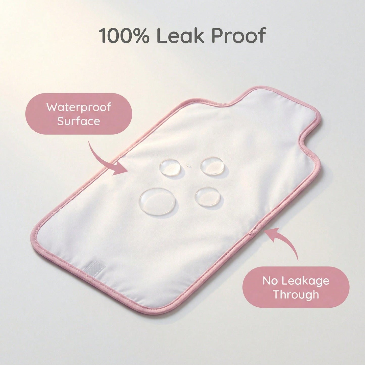 1pc Portable Waterproof Changing Pad With Wipe Pocket, Diaper Changing Mat For Infants, Removable Travel Changing Pad, Great Gift For Baby Shower, Newborn Baby Girl And Boy