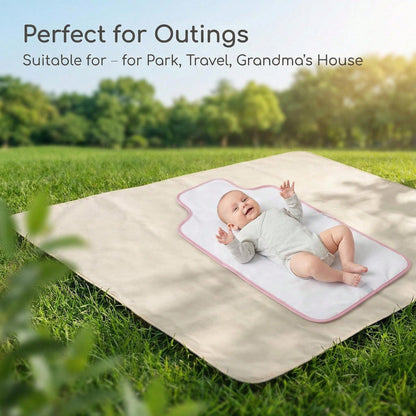 1pc Portable Waterproof Changing Pad With Wipe Pocket, Diaper Changing Mat For Infants, Removable Travel Changing Pad, Great Gift For Baby Shower, Newborn Baby Girl And Boy