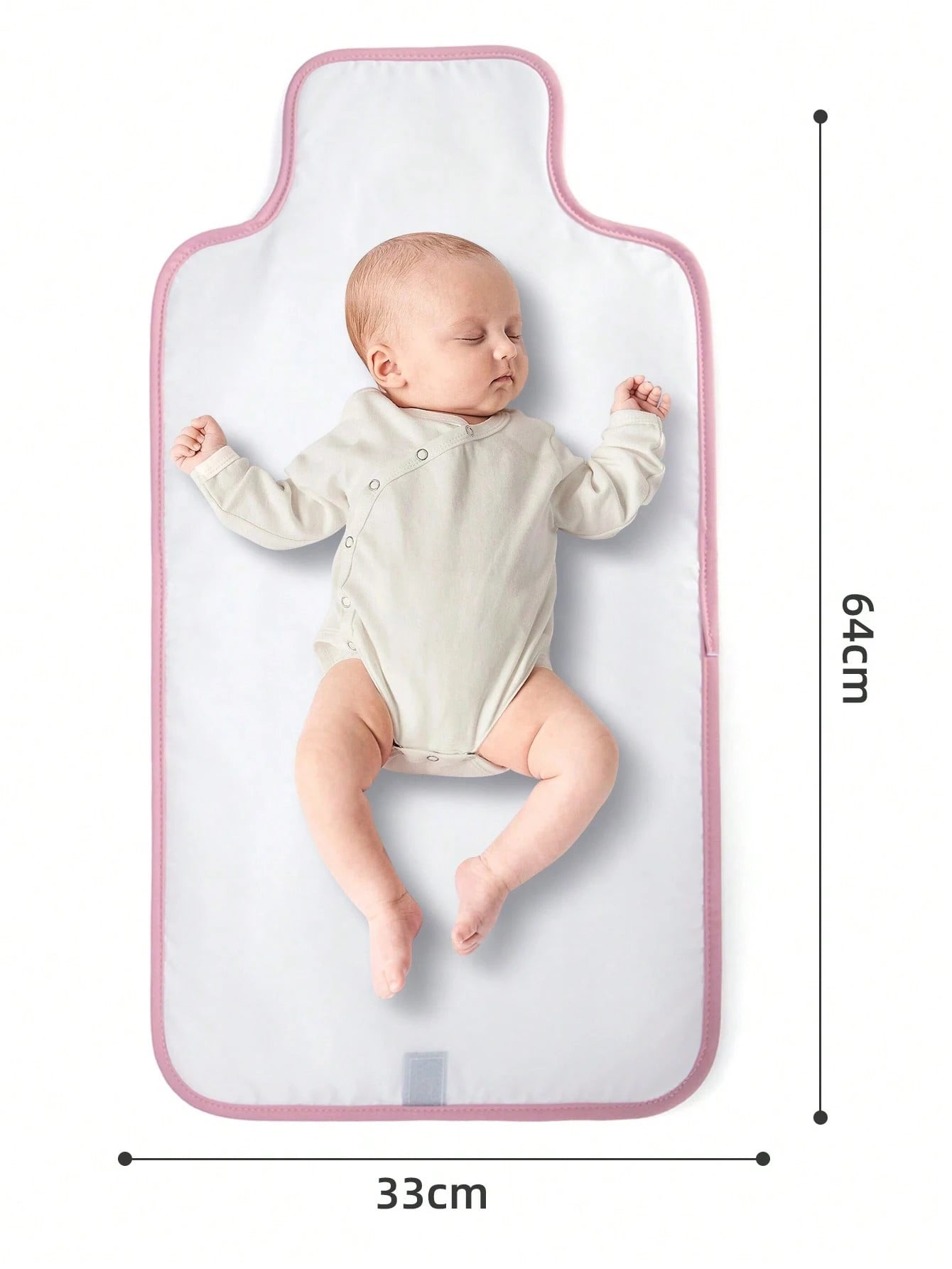 1pc Portable Waterproof Changing Pad With Wipe Pocket, Diaper Changing Mat For Infants, Removable Travel Changing Pad, Great Gift For Baby Shower, Newborn Baby Girl And Boy