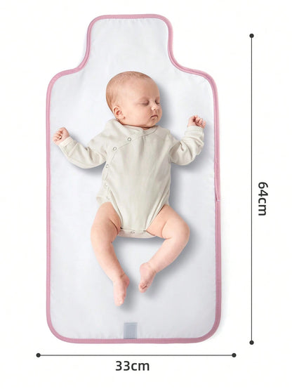 1pc Portable Waterproof Changing Pad With Wipe Pocket, Diaper Changing Mat For Infants, Removable Travel Changing Pad, Great Gift For Baby Shower, Newborn Baby Girl And Boy