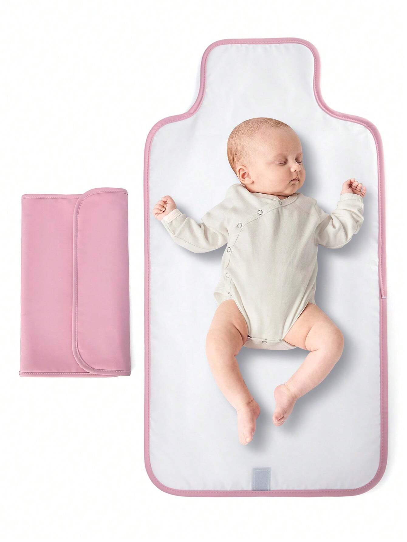 1pc Portable Waterproof Changing Pad With Wipe Pocket, Diaper Changing Mat For Infants, Removable Travel Changing Pad, Great Gift For Baby Shower, Newborn Baby Girl And Boy