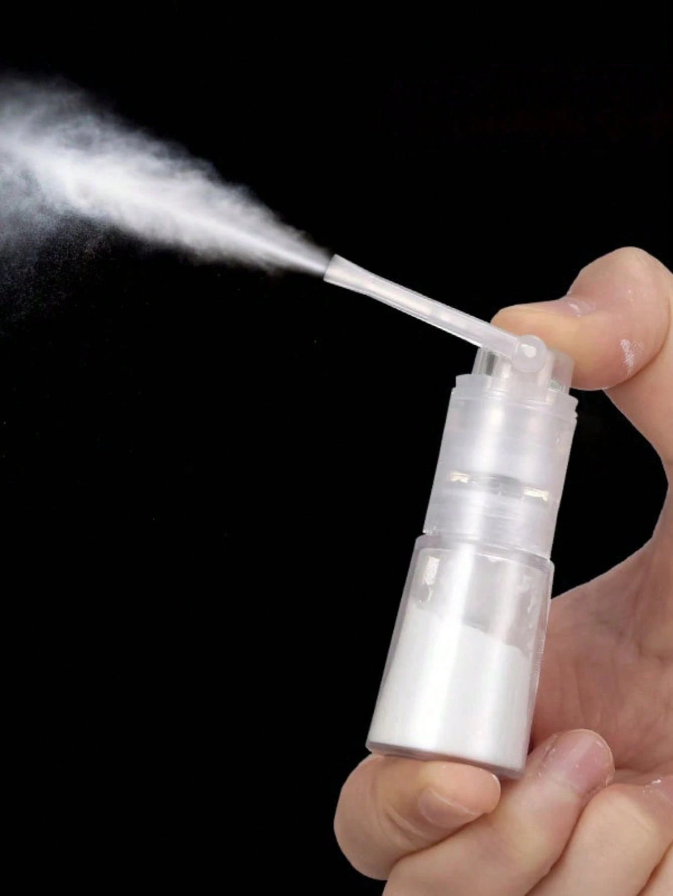 1pc Powder Spray Bottle Travel Spray Bottle Plastic Nail Glitter Portable Refillable Spray Bottle Hair Music Ball Powder Spray And Repackaging Spray