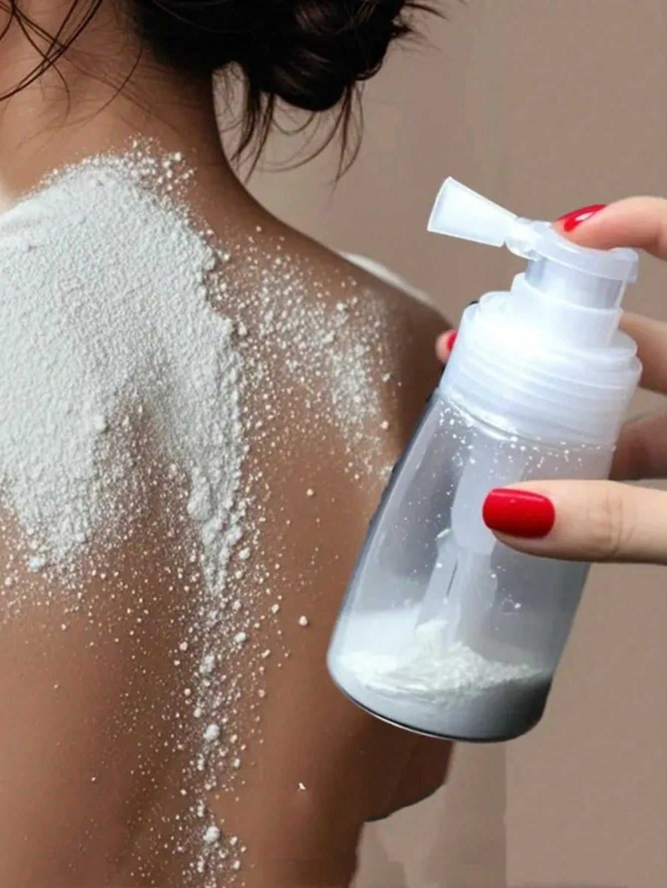 1pc Powder Spray Bottle Travel Spray Bottle Plastic Nail Glitter Portable Refillable Spray Bottle Hair Music Ball Powder Spray And Repackaging Spray