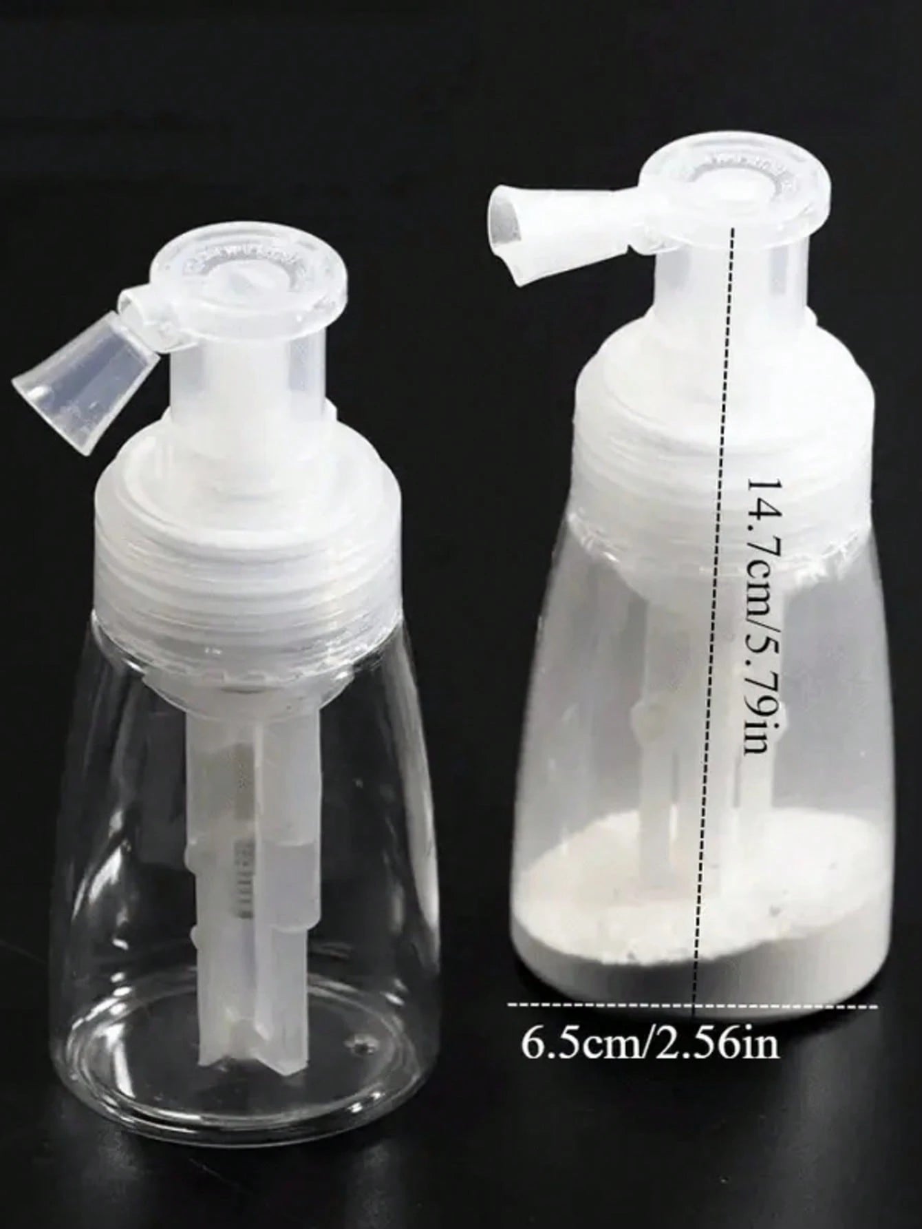 1pc Powder Spray Bottle Travel Spray Bottle Plastic Nail Glitter Portable Refillable Spray Bottle Hair Music Ball Powder Spray And Repackaging Spray