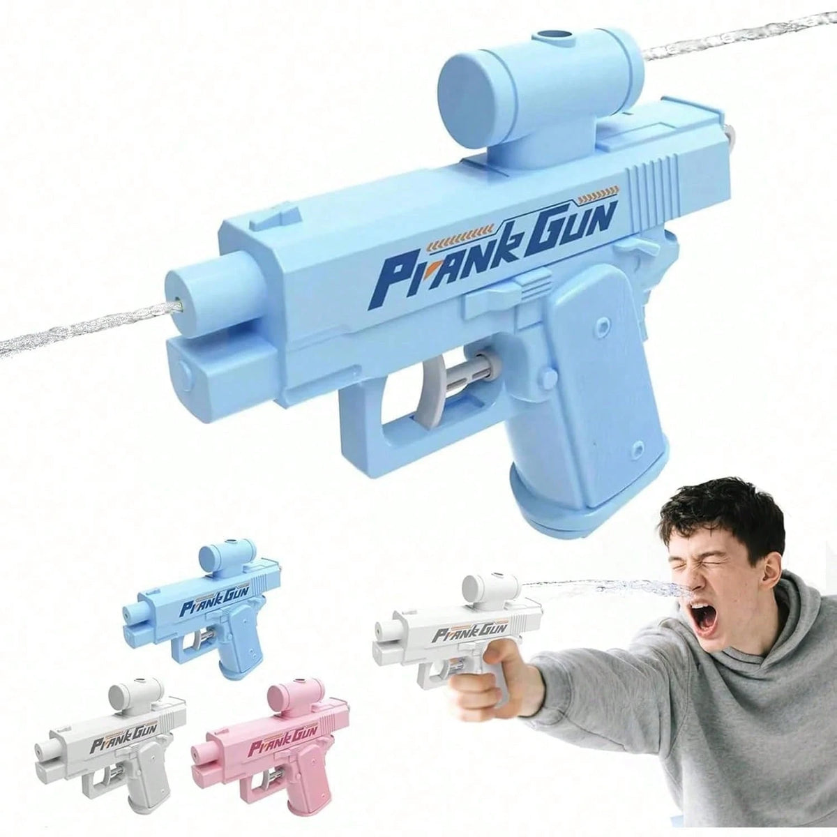 1pc Prank Water Gun, Bidirectional Squirt Gun, Practical Joke Water Gun, Reverse Water Gun, Suitable For Parties And Summer Fun Activities, Funny Novelty Toy, Swimming Pool Beach Water Fight Creative