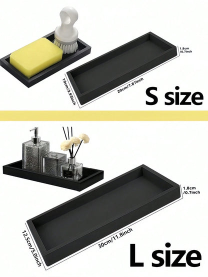 1PC Premium Silicone Storage Tray Organizer For Keys Makeup Jewelry On Bathroom Kitchen Sink Counter Holiday Gift Home Decor Christmas Summer