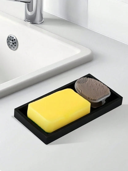 1PC Premium Silicone Storage Tray Organizer For Keys Makeup Jewelry On Bathroom Kitchen Sink Counter Holiday Gift Home Decor Christmas Summer
