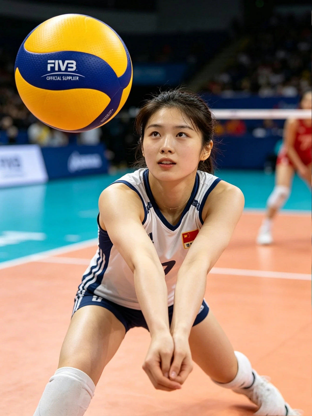 1pc PU Material Volleyball, Suitable For Training And Competition Use