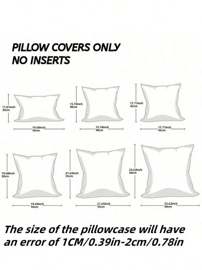1PC Pumpkin Pattern Decorative Pillowcase, Soft Plush Sofa Cushion Cover, Suitable For Home Holiday Use