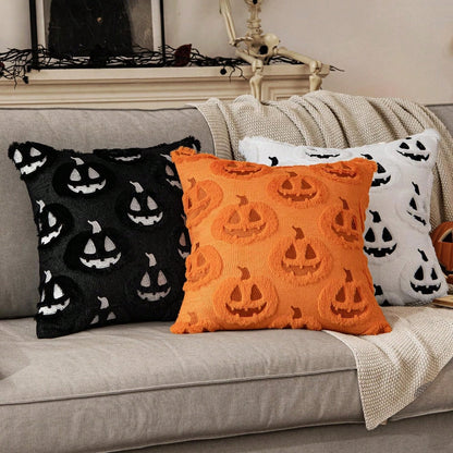 1PC Pumpkin Pattern Decorative Pillowcase, Soft Plush Sofa Cushion Cover, Suitable For Home Holiday Use