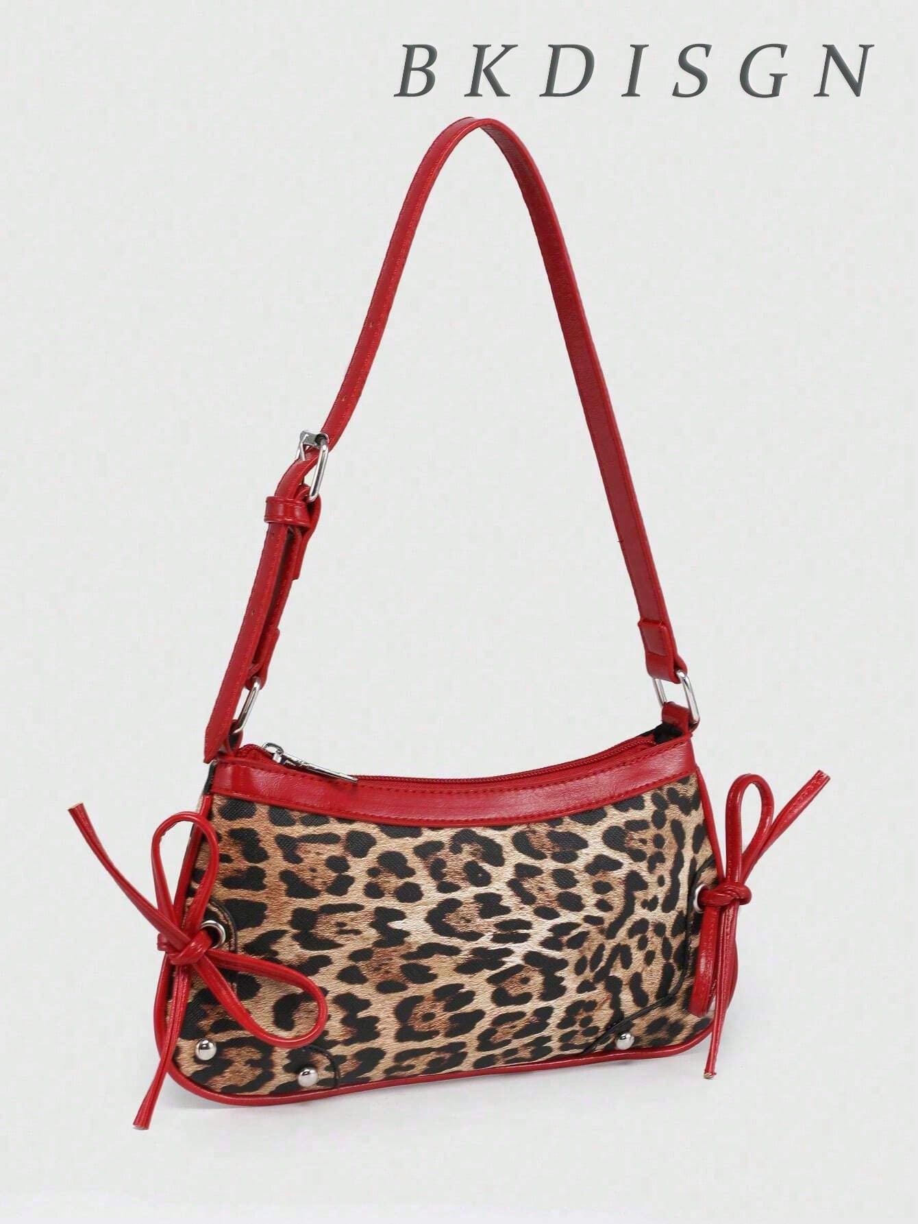 1pc Retro Lace Up Bow Decor Crossbody Shoulder Armpit Satchel Bag,Suitable For Dates, Outings, Parties,Fashionable Bow Purse For Women,Halloween Purse