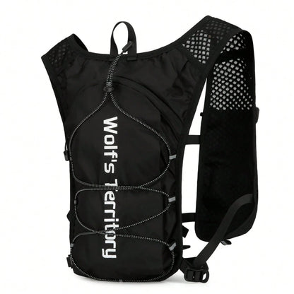 1pc Running Vest Backpack With 1pc 2L Water Bladder And 1pc 500ml Soft Water Bottle, Unisex Hydration Vest Backpack For Cycling, Running, Hiking, Trail Running, Climbing And Other Outdoor Sports (Back