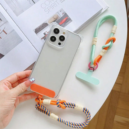 1pc Short Wrist Strap Phone Case Connector Accessory Universal Anti-Slip Anti-Drop Portable Charm Gifts For Mother, Family, Friends, Birthday, Holiday Phone Charm, Phone Chain