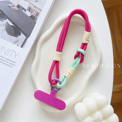 1pc Short Wrist Strap Phone Case Connector Accessory Universal Anti-Slip Anti-Drop Portable Charm Gifts For Mother, Family, Friends, Birthday, Holiday Phone Charm, Phone Chain