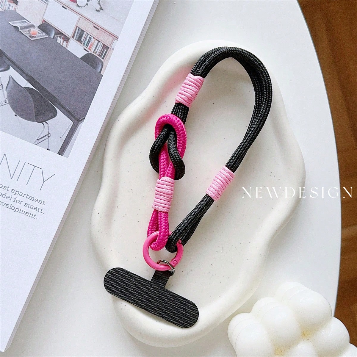 1pc Short Wrist Strap Phone Case Connector Accessory Universal Anti-Slip Anti-Drop Portable Charm Gifts For Mother, Family, Friends, Birthday, Holiday Phone Charm, Phone Chain