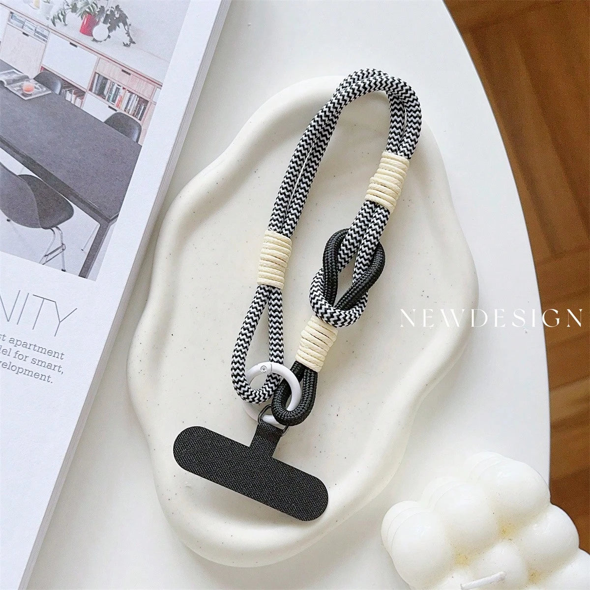 1pc Short Wrist Strap Phone Case Connector Accessory Universal Anti-Slip Anti-Drop Portable Charm Gifts For Mother, Family, Friends, Birthday, Holiday Phone Charm, Phone Chain