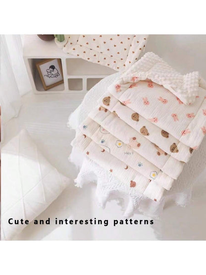 1pc Soft & Comfortable Boucle Stroller Blanket, Thickened Non-Slip Stroller Pad, Suitable For Crib & Bassinet, Reversible