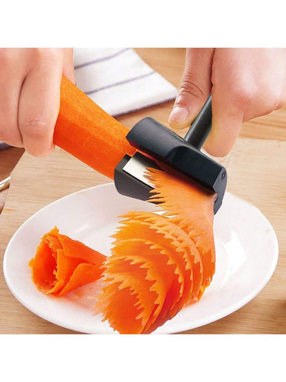 1pc Stainless Steel Creative Spiral Slicer Vegetable Cutter, Cucumber Carrot Decorative Shredder