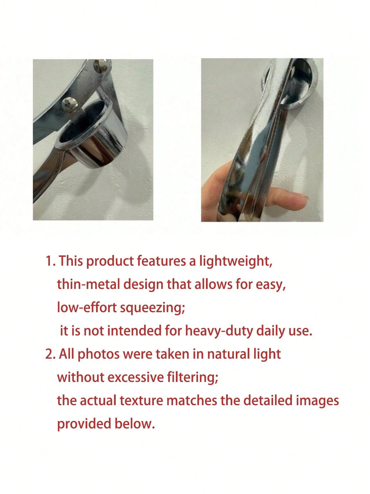 1pc Stainless Steel Manual Garlic Press, Multi-Function Kitchen Garlic Press, Kitchen Accessory. Also Can Be Used As A Nut Cracker And Multi-Function Ginger Grater. Equipped With Easy-To-Press Handle