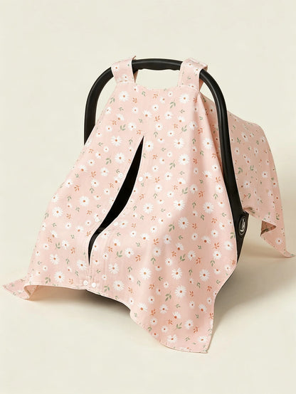 1pc Summer Lightweight Baby Stroller Cover, Universal Protective Sunshade Canopy, Baby Car Seat Windproof & Dustproof Cover, Unisex