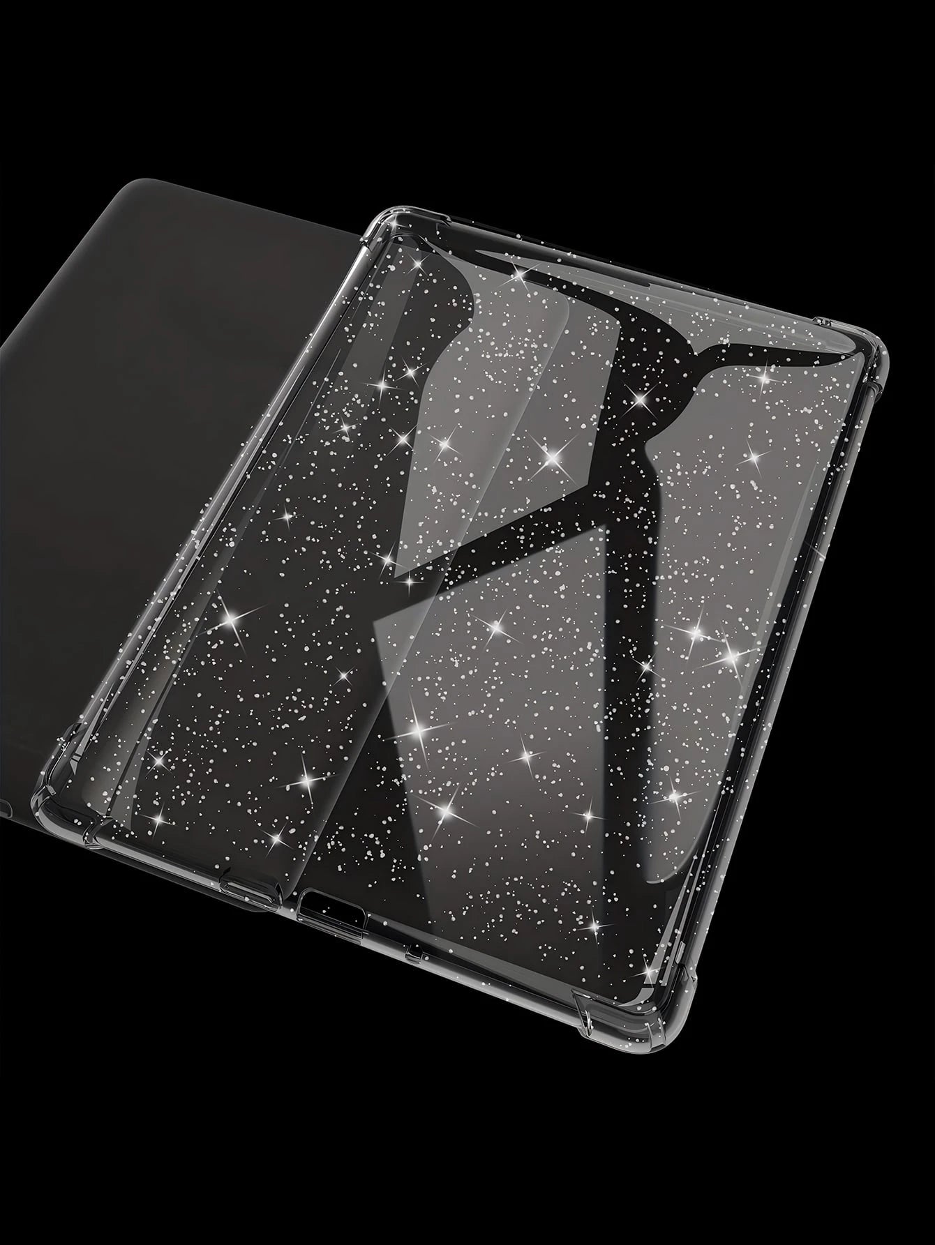 1pc Transparent Glitter Protective Case, Compatible With 6.8" Kindle Paperwhite (11th Gen, 2021)/ 6" Kindle (11th Gen, 2022)/ Kindle (11th Gen, 2024 Release) (6")/ Kindle 10th Gen (2018), Shockproo