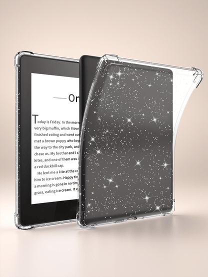 1pc Transparent Glitter Protective Case, Compatible With 6.8" Kindle Paperwhite (11th Gen, 2021)/ 6" Kindle (11th Gen, 2022)/ Kindle (11th Gen, 2024 Release) (6")/ Kindle 10th Gen (2018), Shockproo