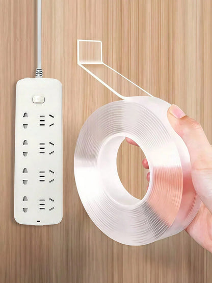 1pc Transparent Nano Double-Sided Adhesive Tape, Strong Adhesive No Drill Fixing Sticker, Suitable For DIY Crafts, Car Decor, Toys, Home & Office Daily Use
