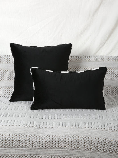 1pc Two Tone Cushion Cover Without Filler, Simple Throw Pillow Case, For Sofa, Living Room