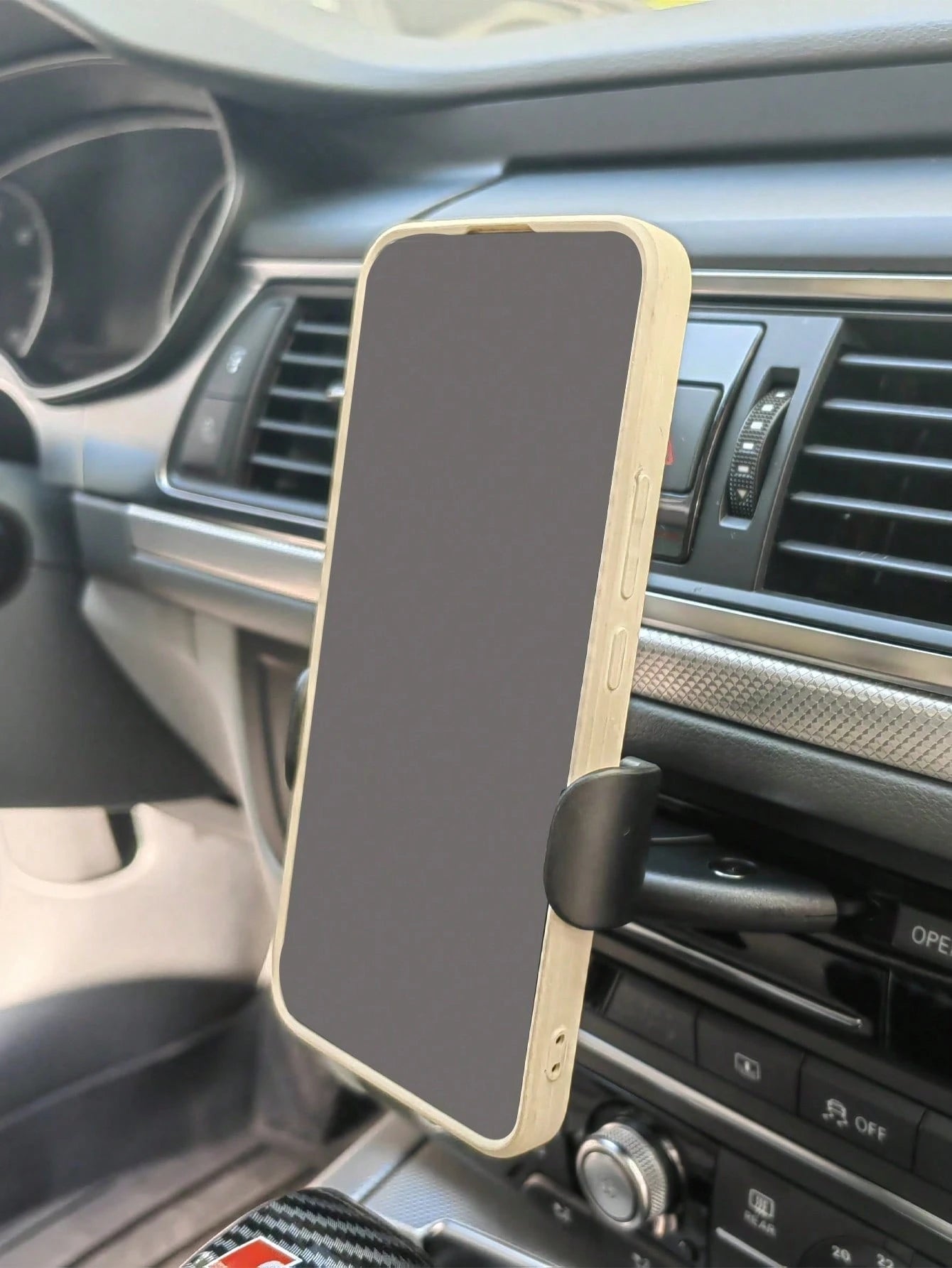 1pc Universal Car CD Slot Phone Holder, Air Vent Navigation Phone Mount, Adjustable & Stable, Suitable For All Smartphones Car Interior Accessory