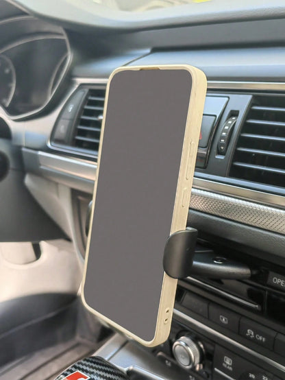 1pc Universal Car CD Slot Phone Holder, Air Vent Navigation Phone Mount, Adjustable & Stable, Suitable For All Smartphones Car Interior Accessory