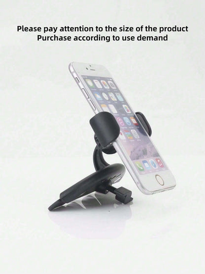 1pc Universal Car CD Slot Phone Holder, Air Vent Navigation Phone Mount, Adjustable & Stable, Suitable For All Smartphones Car Interior Accessory