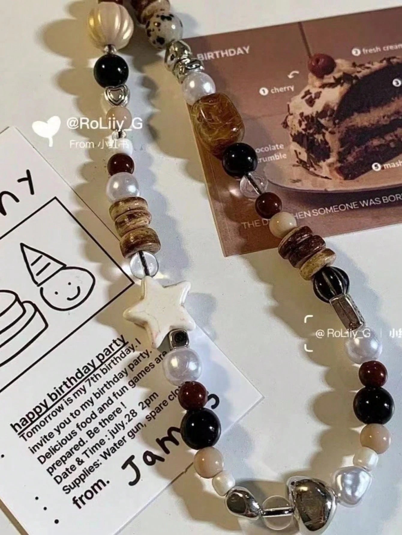 1pc Vintage Brown Leopard Print Cat Beaded Phone Chain Phone Case Short Lanyard Wrist Charm Beaded Chain Camera Pendant Women's Hanging Chain