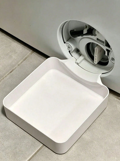 1pc Washing Machine Drain Tray With Opening Rotator, Universal Drainage Design, Ideal Water Collection Pan, Portable Leak-Proof Washer/Dryer Tray, Non-Slip Waterproof Drip Tray With Raised Edges To Pr