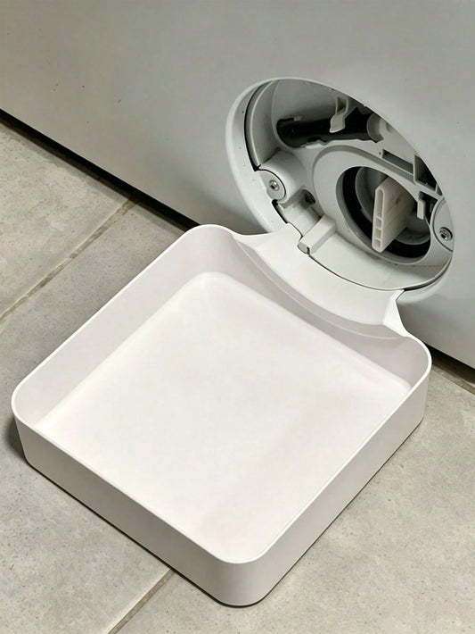1pc Washing Machine Drain Tray With Opening Rotator, Universal Drainage Design, Ideal Water Collection Pan, Portable Leak-Proof Washer/Dryer Tray, Non-Slip Waterproof Drip Tray With Raised Edges To Pr